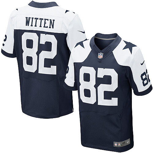 Men's Elite Jason Witten Nike Jersey Navy Blue Alternate - #82 Throwback NFL Dallas Cowboys
